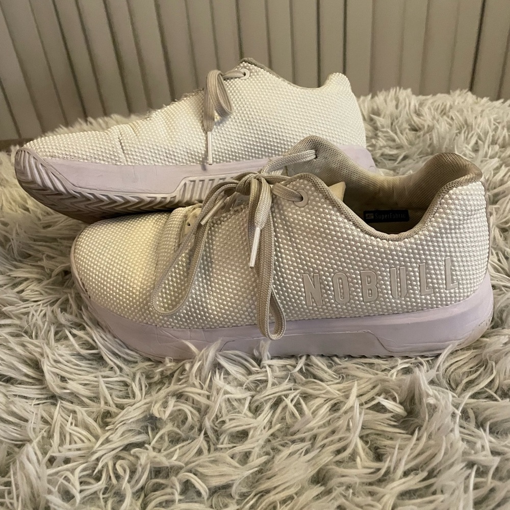 No Bull Superfabric Women’s size 10 trainers/sneakers white & lilac purple